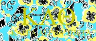Kappa Alpha Theta Lilly Print Wallpaper