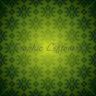 Green And Yellow Seamless Wallpaper Design With
