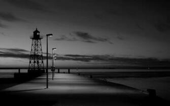 Black And White Beach Wallpaper High Quality