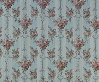 Lovely Blue Victorian Dollhouse Wallpaper Mg187d23