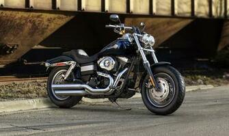 Harley Davidson Fat Bob Front Quarter Blue