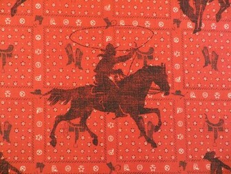 Red And Black Graphic Printed With A Bandana Background