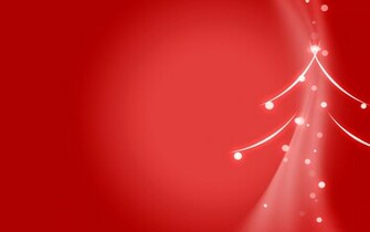 Super Red Christmas Tree HD Background Wallpaper