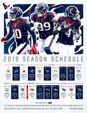 Texans Schedule Houston Houstontexans