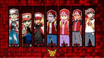 Evolution Of Pkmn Trainer Red Wallpaper By Mattplaysvg On
