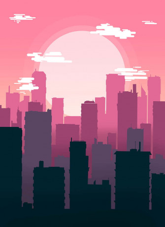 Pink City Wallpaper