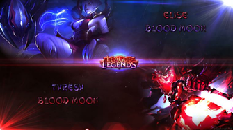 Thresh And Elise Blood Moon Wallpaper By Darking9768 Fan Art