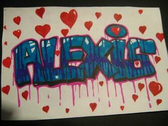 Alexis Graffiti Name By Xlos1048