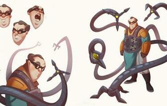 Wallpaper Minimalism Glasses Tentacles Costume Marvel Spider