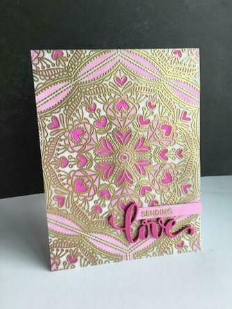 I M In Haven Sending Love Cora Background Pinks