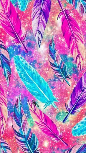Feathers Galaxy Wallpaper Androidwallpaper iPhonewallpaper