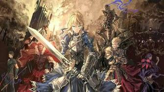 Fate Stay Night Wallpaper Anime Saber Gilgames Armor Knight Sword