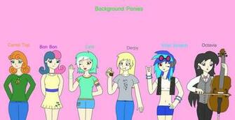Mlp Fim Humans Background Ponies By Kaeru456