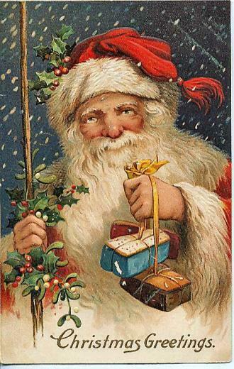 Santa Claus Vintage Wallpaper Desktop HD