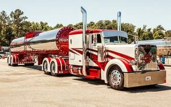 Peterbilt Trucks Stripes Tractor Semi Wallpaper