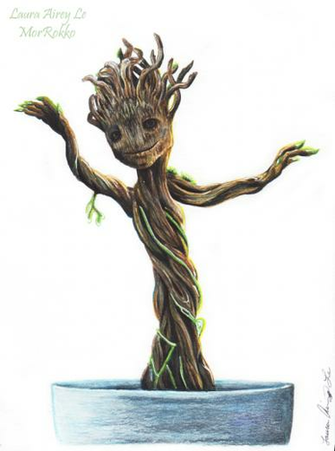 Dancing Baby Groot By Morrokko