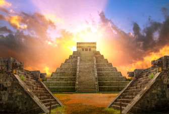 Chichen Itza Sunset Wallpaper