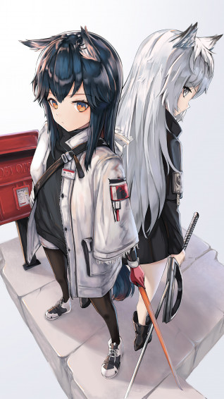 Anime Girls Arknights Texas Lappland 4k Wallpaper