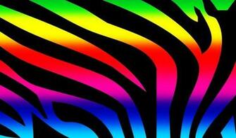 Rainbow Zebra Awesome Background