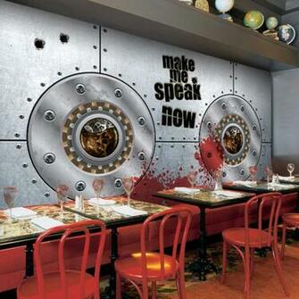 Photo Wallpaper 3d Metal Steel Sheet Machinery