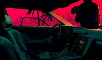 80s 4k Wallpaper Pack Design In Neon Noir Vaporwave