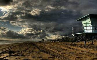 Previous Nature Beach Impend Thunderstorm Wallpaper