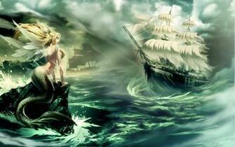 The Mermaid Song Computer Wallpaper Desktop Background