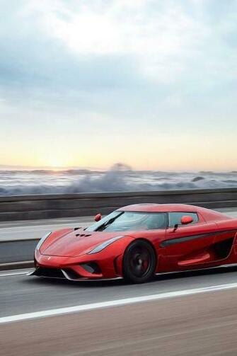 Mobile HD Wallpaper Candy Red Koenigsegg Regera Sportscar Speed