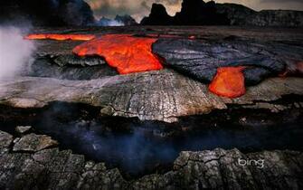 Volcano Of Bing Hawaii Lava Windowstheme Wallpaper With