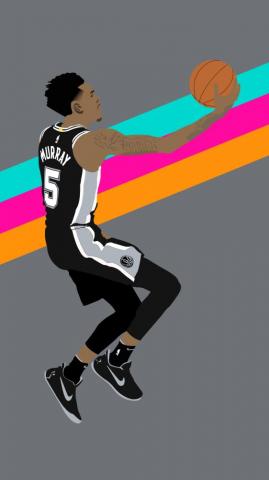 Dejounte Murray Finger Roll
