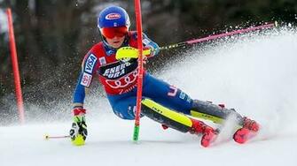 Slalom Zagreb Mikaela Shiffrin Largement En T Te Apr S