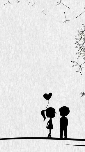 Cute Sweet Love Little Couple iPhone Wallpaper