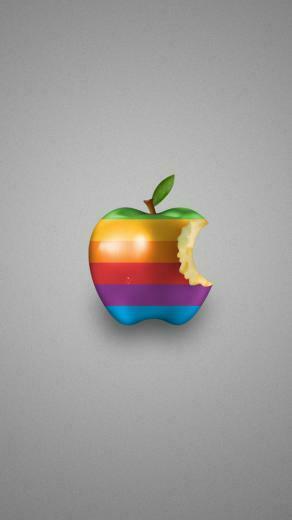 Cool Apple Logo iPhone Wallpaper Top