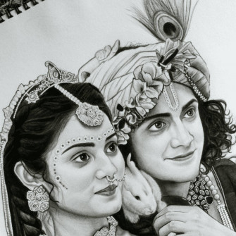 Cute Radha Krishna Wallpaper