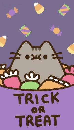 Pusheen Halloween Wallpaper Kawaii In