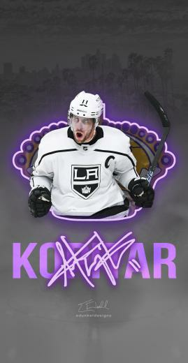 Anze Kopitar Neon Wallpaper V2 Losangeleskings
