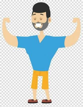 Human Body Cartoon Strongman Transparent Background Png Clipart