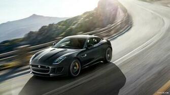 Jaguar F Type R Coupe Stratus Grey Top HD Wallpaper