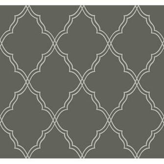 Lattice Wallpaper Bellacor White Poster