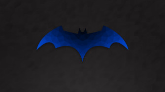 Low Polygon Batman Logo Wallpaper HD 4k