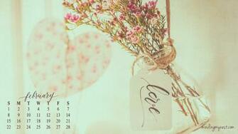 February Desktop Calendar