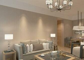 Removable Non Woven Modern Flock Wallpaper Embossed Coffee Color Of