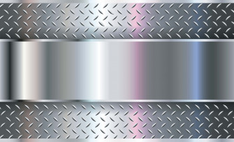 Metal Plate With A Silver Wallpaper