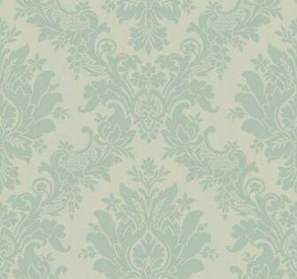 Pale Turquoise Large Damask Wallpaper Cs8735 Double Roll Bolts