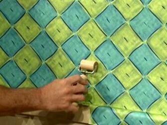 Seam Roller Presses Seams Between Wallpaper Sheets