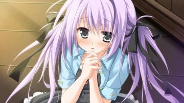 Purple Hair Anime Girls Summer Kuonji Sora Visual Novel HD