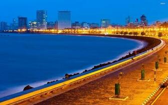 Marine Drive In Mumbai Wallpaper Beach