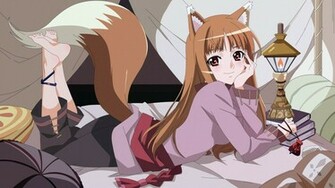 Holo Spice And Wolf Wallpaper