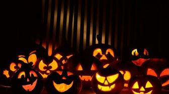Funny Figures Of Pumpkins HD Halloween Wallpaper