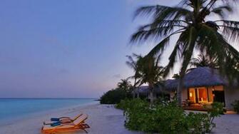 Exotic Beach Villa Wallpaper
